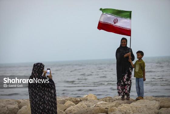 گزارش تصویری | زنجیره ۵ کیلومتری جان‌فدایان ایران در سواحل بندرعباس