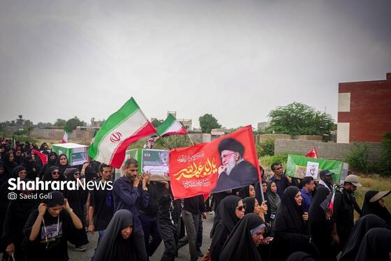 گزارش تصویری | تشییع بقایای پیکر شهدای مدرسه شجره طیبه میناب (۳۱ تیر ۱۴۰۵)