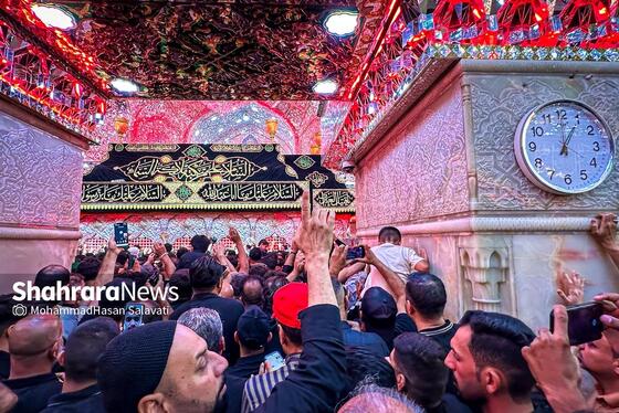 گزارش تصویری | حال و هوای کربلای معلی در شب جمعه ، شب زیارتی سیدالشهدا (ع)، در آستانه اربعین حسینی