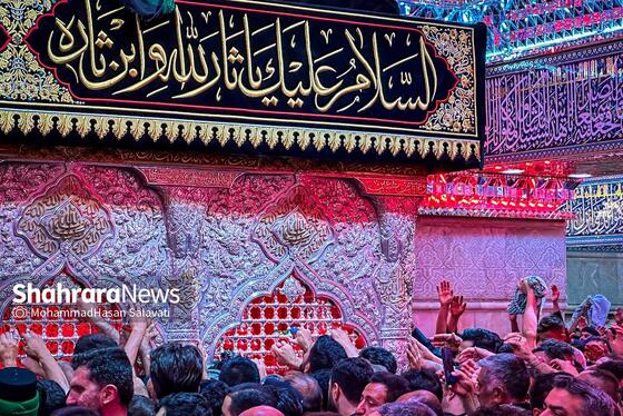 گزارش تصویری | حال و هوای کربلای معلی در شب جمعه ، شب زیارتی سیدالشهدا (ع)، در آستانه اربعین حسینی