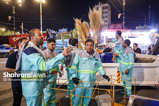 گزارش تصویری | آغاز فعالیت های اربعینی شهرداری مشهد در شهر نجف