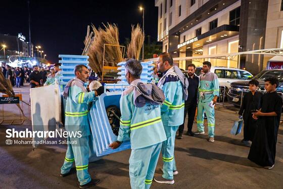 گزارش تصویری | آغاز فعالیت های اربعینی شهرداری مشهد در شهر نجف