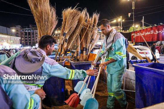 گزارش تصویری | آغاز فعالیت های اربعینی شهرداری مشهد در شهر نجف