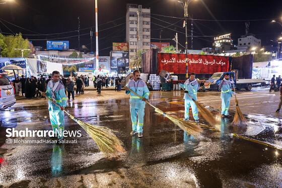 گزارش تصویری | آغاز فعالیت های اربعینی شهرداری مشهد در شهر نجف