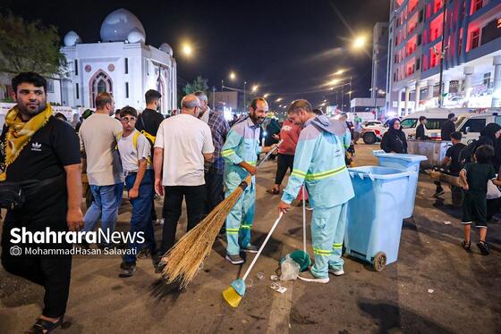 گزارش تصویری | آغاز فعالیت های اربعینی شهرداری مشهد در شهر نجف