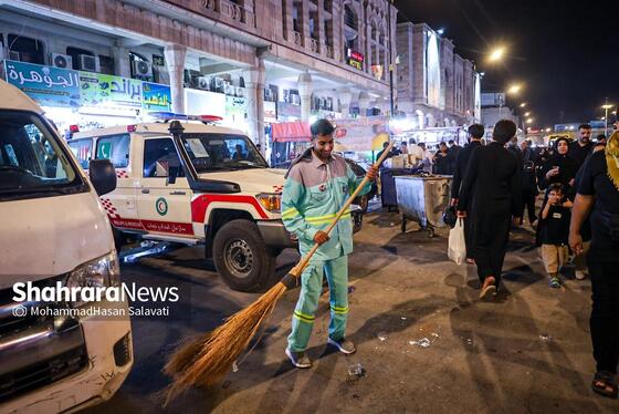 گزارش تصویری | آغاز فعالیت های اربعینی شهرداری مشهد در شهر نجف