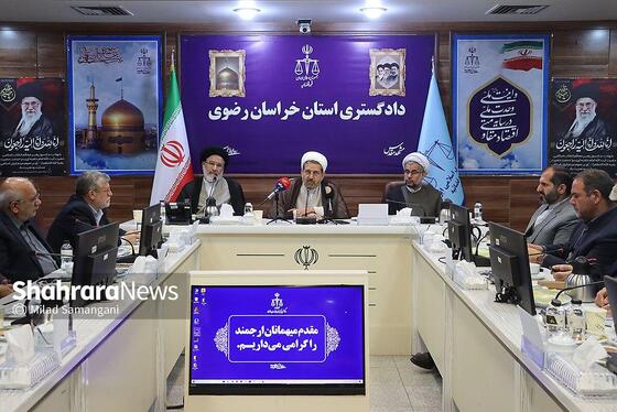 گزارش تصویری | دیدار محمدرضا قلندر شریف ،شهردار مشهد با حجت الاسلام زرندی رئیس کل دادگستری استان خراسان رضوی