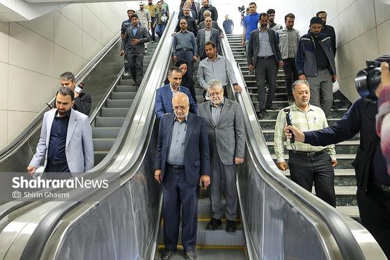 گزارش تصویری | بازدید شهردار مشهدمقدس از ایستگاه بسیج خط 3 قطار شهری