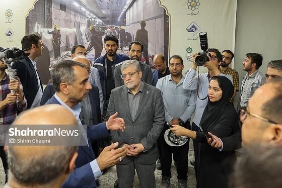 گزارش تصویری | بازدید شهردار مشهدمقدس از ایستگاه بسیج خط 3 قطار شهری