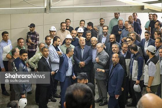 گزارش تصویری | بازدید شهردار مشهدمقدس از ایستگاه بسیج خط 3 قطار شهری