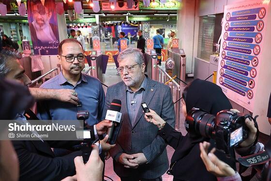 گزارش تصویری | بازدید شهردار مشهدمقدس از ایستگاه بسیج خط 3 قطار شهری