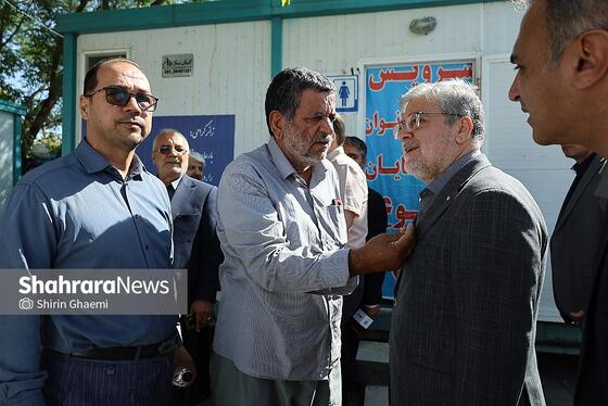 گزارش تصویری | بازدید شهردار مشهدمقدس از ایستگاه بسیج خط 3 قطار شهری