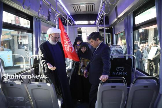 گزارش تصویری |رونمایی از ۲۵ دستگاه اتوبوس جدید و بازسازی شده سازمان اتوبوسرانی مشهد