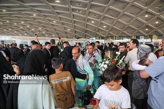 گزارش تصویری | استقبال از کاروان خدام الحسین