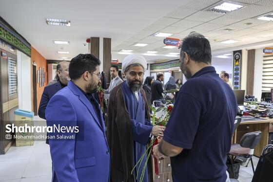 گزارش تصویری | بازدید مدیران استانی و شهری از موسسه فرهنگی شهرآرا به مناسبت روز خبرنگار - ۱