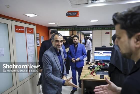 گزارش تصویری | بازدید مدیران استانی و شهری از موسسه فرهنگی شهرآرا به مناسبت روز خبرنگار - ۱