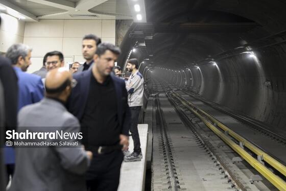 گزارش تصویری | آغاز بهره برداری از ایستگاه بسیج خط ۳ قطار شهری مشهد