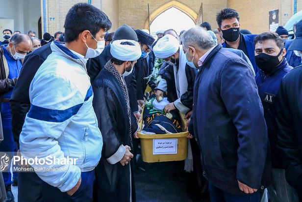 تشییع پیکر مرحوم «محمدحسن راستگو» در مشهد + تصاویر