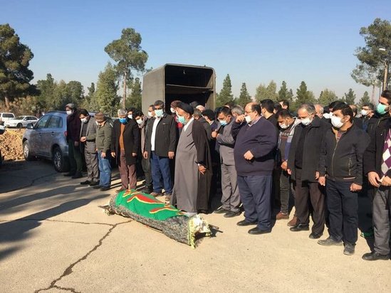 مراسم تشییع پیکر دکتر فاطمی در بهشت زهرای تهران + تصاویر و ویدئو