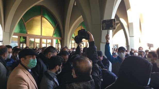 مراسم تشییع پیکر دکتر فاطمی در بهشت زهرای تهران + تصاویر و ویدئو