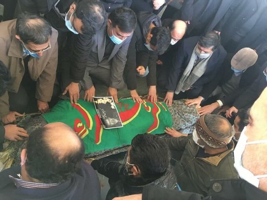 مراسم تشییع پیکر دکتر فاطمی در بهشت زهرای تهران + تصاویر و ویدئو