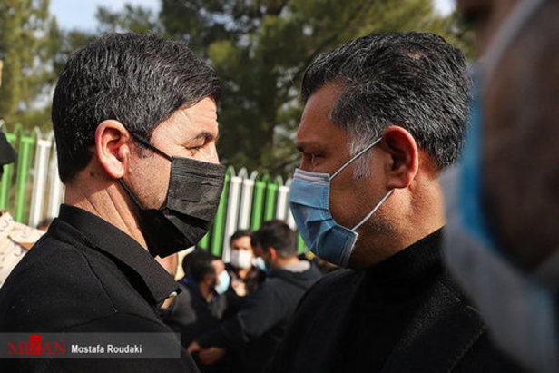 مراسم خاکسپاری پیکر «مهرداد میناوند» در بهشت زهرای تهران + ویدئو و تصاویر