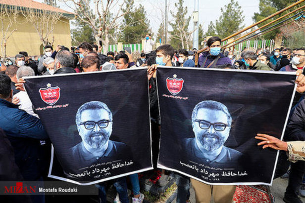 مراسم خاکسپاری پیکر «مهرداد میناوند» در بهشت زهرای تهران + ویدئو و تصاویر