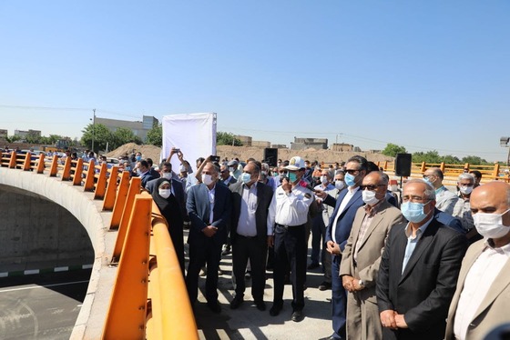 فاز اول پروژه تقاطع غیر همسطح زندگی (مصلی) به بهره برداری رسید