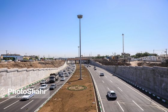 فاز اول پروژه تقاطع غیر همسطح زندگی (مصلی) به بهره برداری رسید