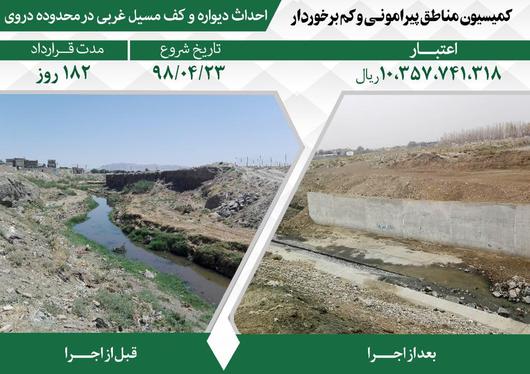 اقدامات مدیریت شهری در پنجمین دوره شورای اسلامی شهر مشهد در مناطق پیرامونی و کم‌برخوردار