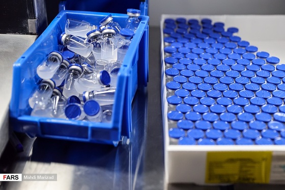 خط تولید واکسن برکت + تصاویر