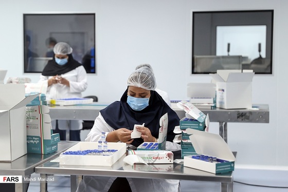 خط تولید واکسن برکت + تصاویر