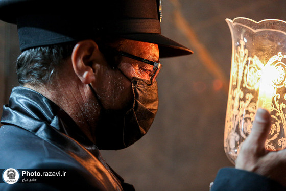 مراسم شام غریبان حسینی در حرم مطهر رضوی + فیلم و عکس