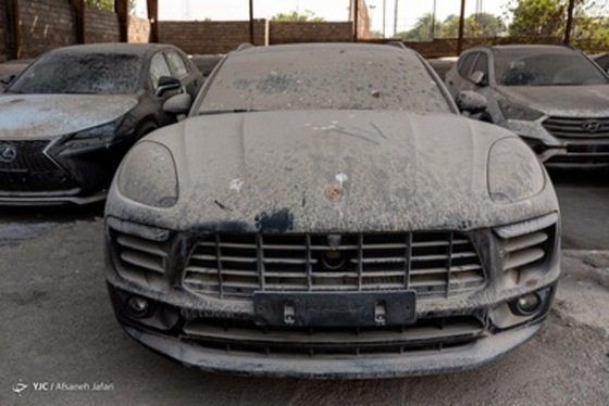 دپو خودرو‌های لوکس توقیفی در گمرک بوشهر + تصاویر