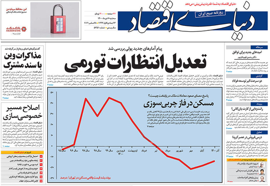 صفحه نخست روزنامه‌های کشور - سه‌شنبه ۷ دی ۱۴۰۰