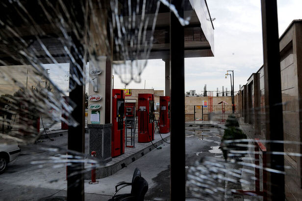 نخستین تصاویر رسمی از خسارت‌های وارده به جایگاه‌های بنزین اطراف تهران