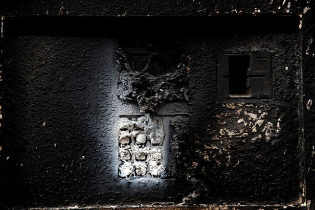 نخستین تصاویر رسمی از خسارت‌های وارده به جایگاه‌های بنزین اطراف تهران