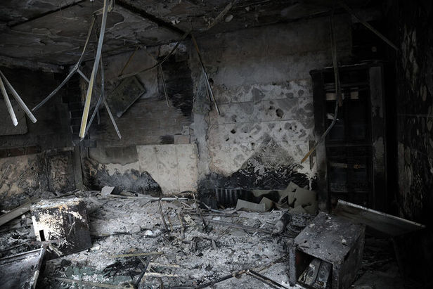 نخستین تصاویر رسمی از خسارت‌های وارده به جایگاه‌های بنزین اطراف تهران