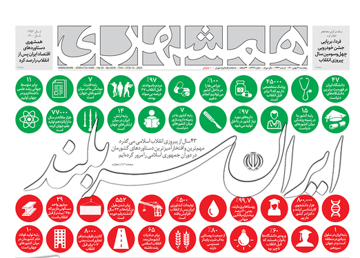 صفحه نخست روزنامه‌های کشور - پنجشنبه ۲۱ بهمن ۱۴۰۰